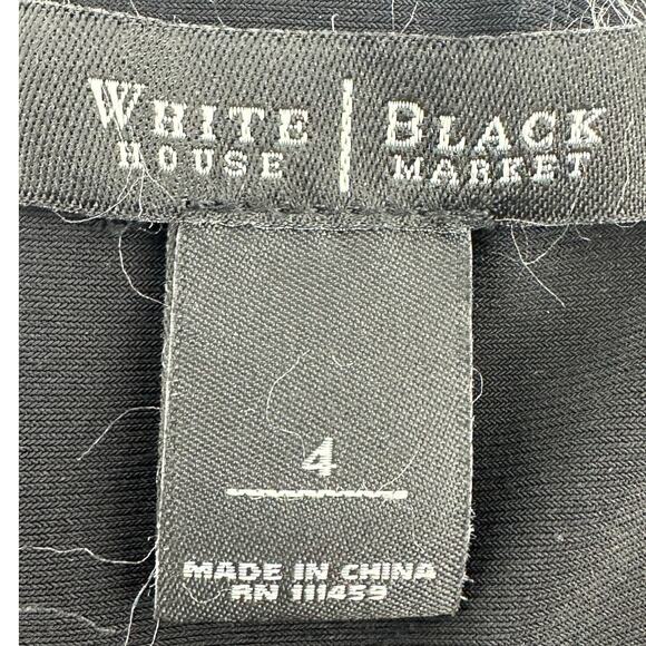 White House Black Market Beaded Halter Dress Size 4 Black Pink Y2K Bling Party - Picture 3 of 7